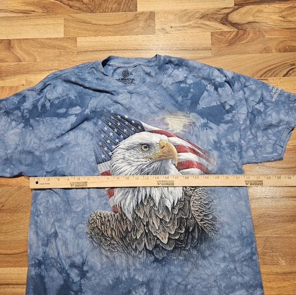 The Mountain 2XL Tie Dye T-Shirt Bald Eagle American Flag Graphic USA - Picture 5 of 7